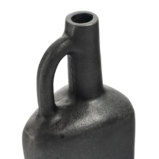11" Gray Aluminum Jug Table Vase