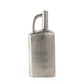 14" Silver Aluminum Jug Table Vase