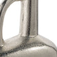 14" Silver Aluminum Jug Table Vase