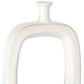 18" Aqua And White Ombre Ceramic Table Vase