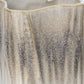 12" Brown Light Blue And Off White Color Block Square Ceramic Table Vase