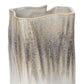 12" Brown Light Blue And Off White Color Block Square Ceramic Table Vase