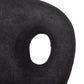 12" Black Aluminum Modern Abstract Table Vase