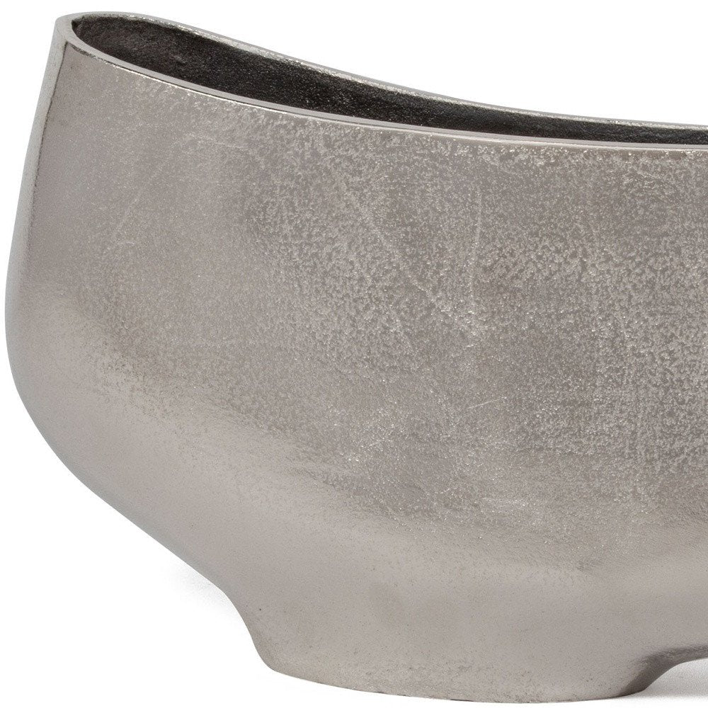 10" Nickel Aluminum Table Vase