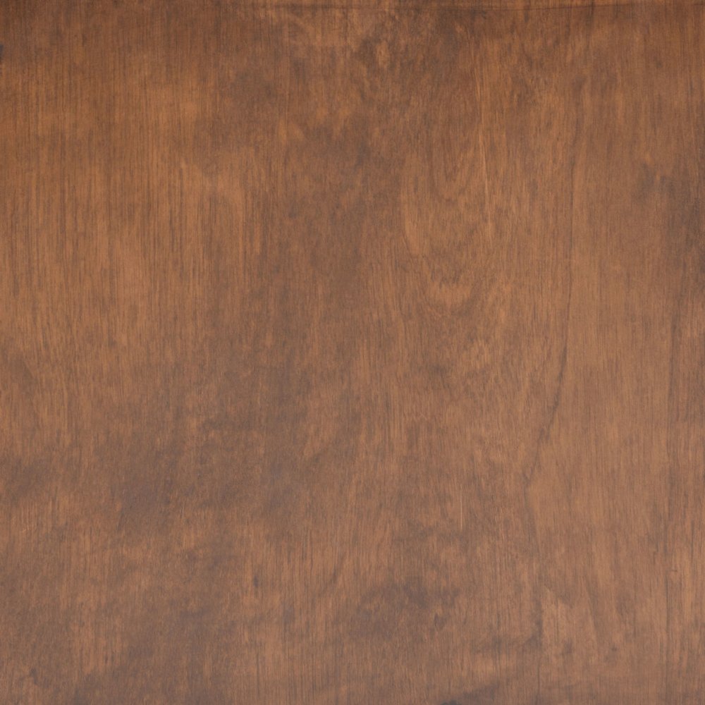 22" Brown Wood Block End Table With Two Drawers