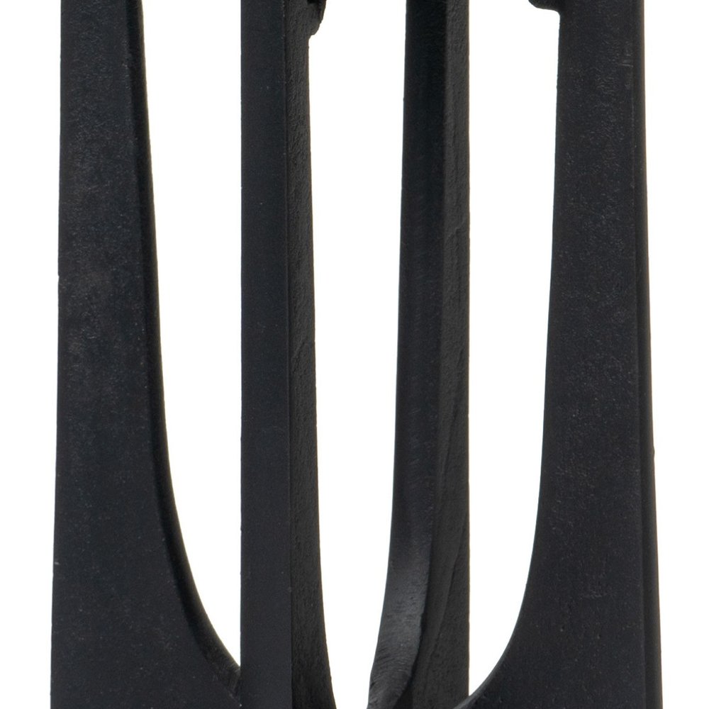 12" Black Distressed Aluminum Geometric Tabletop Pillar Candle Holder