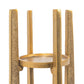 16" Gold Distressed Aluminum Geometric Tabletop Pillar Candle Holder