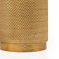 5" Gold Distressed Aluminum Tabletop Taper Candle Holder