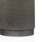 7" Gray Distressed Aluminum Geometric Tabletop Taper Candle Holder