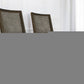 Set of Two Dark Brown And Gray Wood Cane And Upholstery Dining Side Chairs