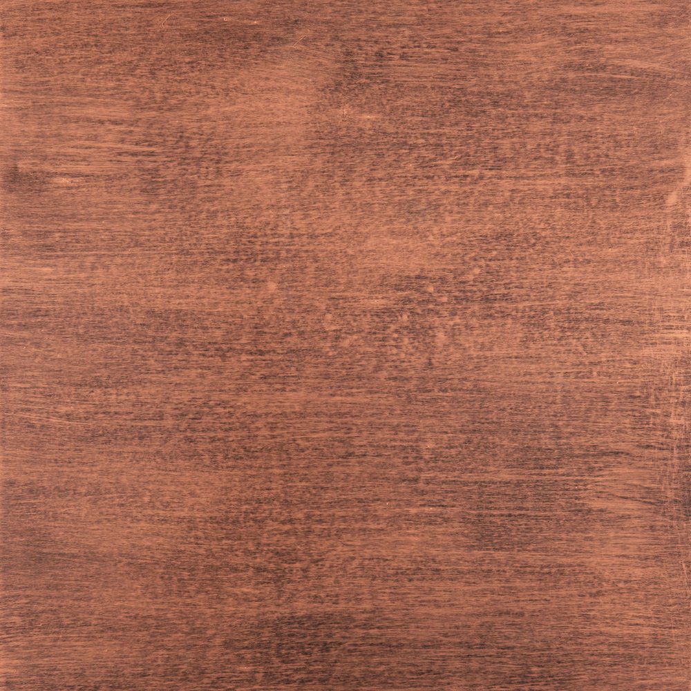 32" Black and Copper Mirrored Glass and Steel Solid Coffee Table