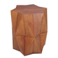 24" Brown Solid Wood End Table