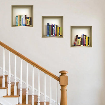 Set of Three Tina Niche 3D Square Peel and Stick Wall Decals