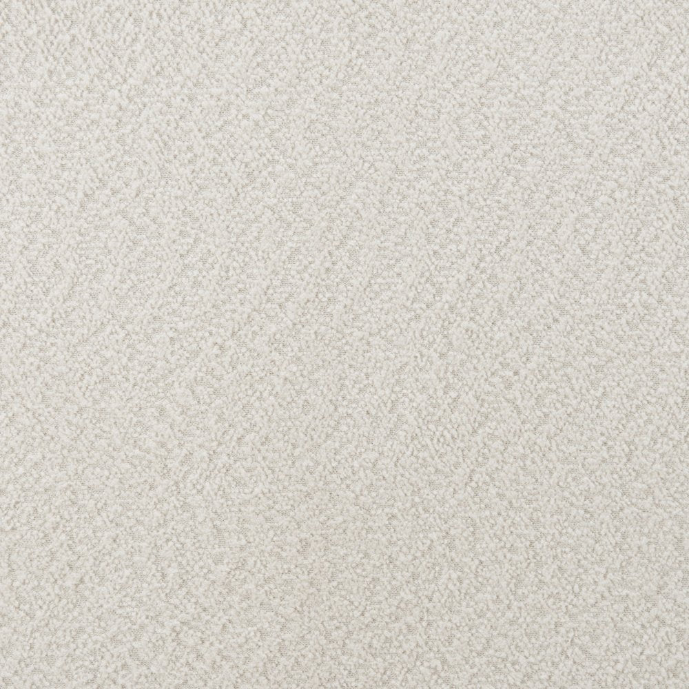 Ivory Solid Wood And Boucle Queen Bed Frame