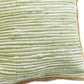 Set of Two 20" Green Beach Striped Throw Pillows