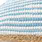 Set of Two 20" Blue Beach Striped Throw Pillows