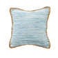 Set of Two 20" Blue Beach Striped Throw Pillows