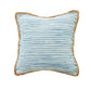 Set of Two 20" Blue Beach Striped Throw Pillows