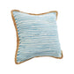 Set of Two 20" Blue Beach Striped Throw Pillows