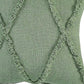 Set of Two 20" Forest Green Geometric Throw Pillows