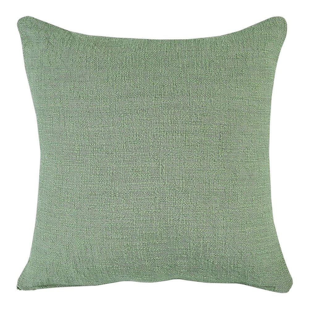 Set of Two 20" Forest Green Geometric Throw Pillows with Tufts