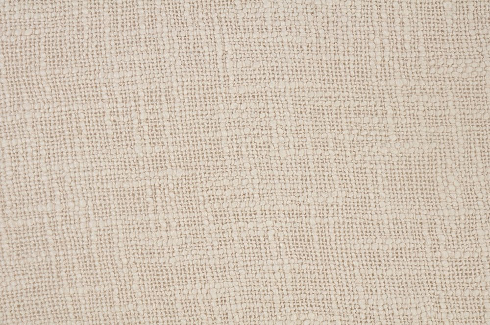 Set of Two 20" Beige Cotton Throw Pillows