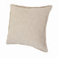 Set of Two 20" Beige Cotton Throw Pillows