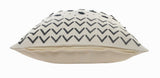 Set of Two 20" White Chevron Throw Pillows