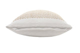 Set of Two 20" Natural Striped Throw Pillows