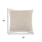 Set of Two 20" Natural Striped Throw Pillows