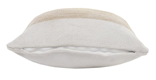 Set of Two 20" Sand Striped Throw Pillows