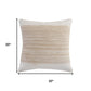 Set of Two 20" Sand Striped Throw Pillows