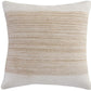 Set of Two 20" Sand Striped Throw Pillows