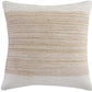 Set of Two 20" Sand Striped Throw Pillows