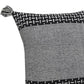 Set of Two 20" Gray Geometric Throw Pillows