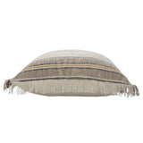 Set of Two 20" Mustard Striped Throw Pillows