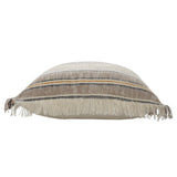 Set of Two 20" Mustard Striped Throw Pillows