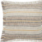 Set of Two 20" Mustard Striped Throw Pillows