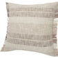 Set of Two 20" Cream Striped Throw Pillows