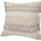 Set of Two 20" Cream Striped Throw Pillows
