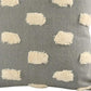 Set of Two 20" Light Gray Striped Throw Pillows