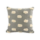 Set of Two 20" Light Gray Striped Throw Pillows