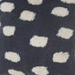 Set of Two 20" Dark Blue And Natural Polka Dot Cotton Throw Pillows with Texture