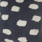 Set of Two 20" Dark Blue And Natural Polka Dot Cotton Throw Pillows with Texture