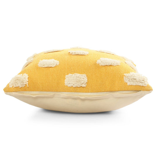 Set of Two 20" Yellow Striped Throw Pillows