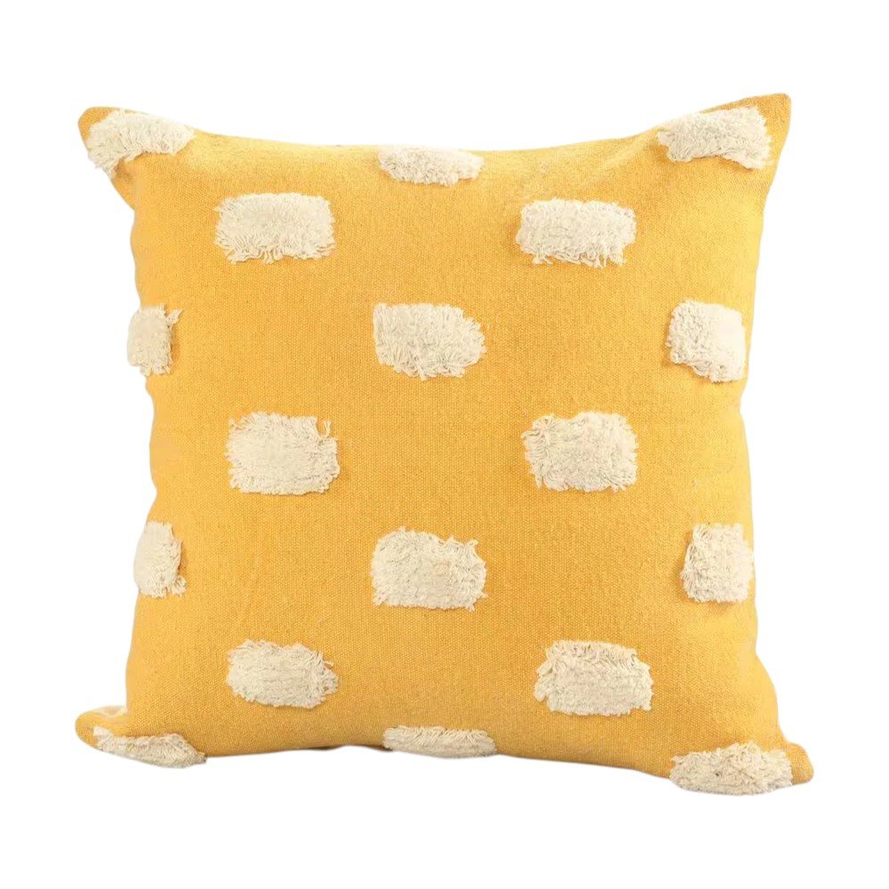 Set of Two 20" Yellow Striped Throw Pillows