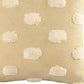 Set of Two 20" Cream Striped Throw Pillows