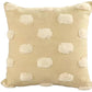 Set of Two 20" Cream Striped Throw Pillows