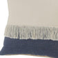 Set of Two 20" Indigo Color Block Throw Pillows