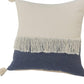 Set of Two 20" Indigo Color Block Throw Pillows
